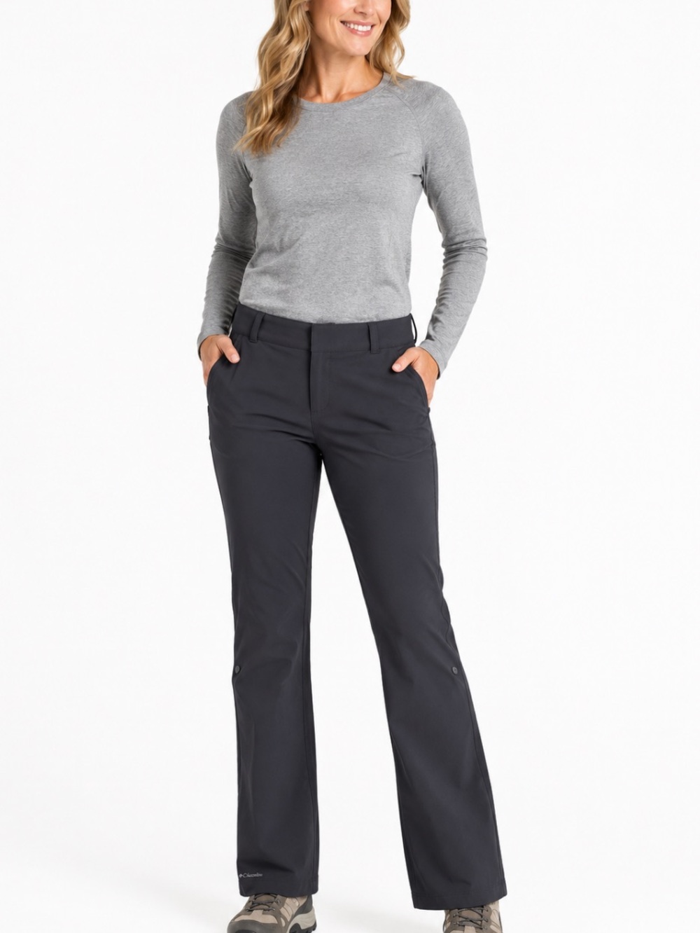 Columbia Women’s Straight-Leg Outdoor Pants in black size 8